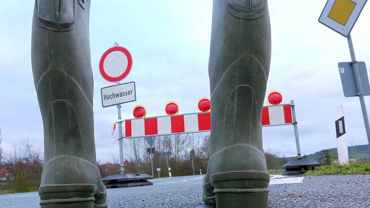 Da ging gestern nichts: die Kreisstraße CO 1 zwischen Lahm und Hemmendorf.