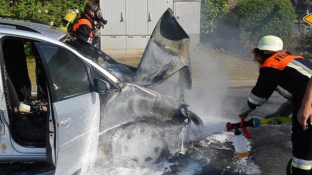 Auto brannte sofort