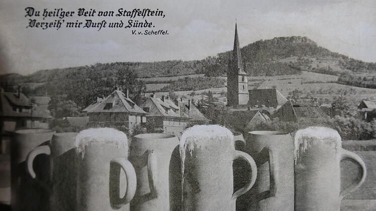 Eine historische Ansichtskarte aus Bad Staffelstein aus den 1940er-JahrenSammlung Einwag
