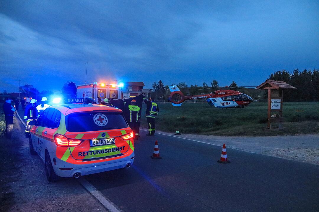 Kreis Bamberg: Motorradfahrer bei Unfall schwer verletzt