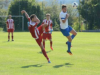 Die besseren Haltungsnoten im Vergleich zum Unterpleichfelder Johannes Göbel (rechts) gibt es hier zweifelsohne für den Fuchsstädter Philipp Pfeuffer. Foto: ssp