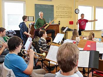 Ein Blick ins Orchester