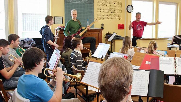 Ein Blick ins Orchester