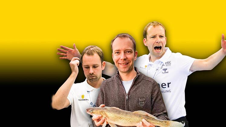 Coburgs Trainer Jan Gorr steht im großen Tageblatt-Interview Rede und Antwort. Fotos: H. J. Zaunbrecher/privat Grafik: Micho Haller