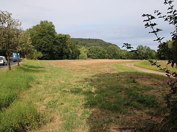 Direkt neben der Entlastungsstraße wird auf der äußeren Lache das Feuerwehrgerätehaus entstehen. Mehr aber nicht. Die ursprünglich geplanten Parkplätze und Sondergebiet für Einzelhandel sind vom Tisch. Foto: Thomas Malz