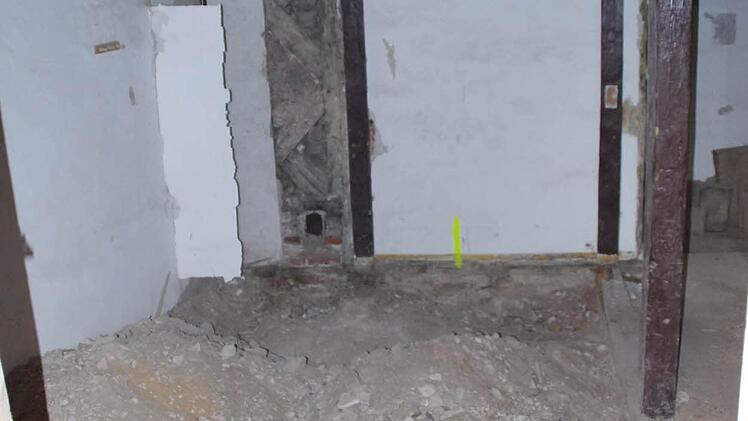 Bis Pfingsten sollen diese Arbeiten im Nordflügel abgeschlossen sein. Foto: Marco Meißner