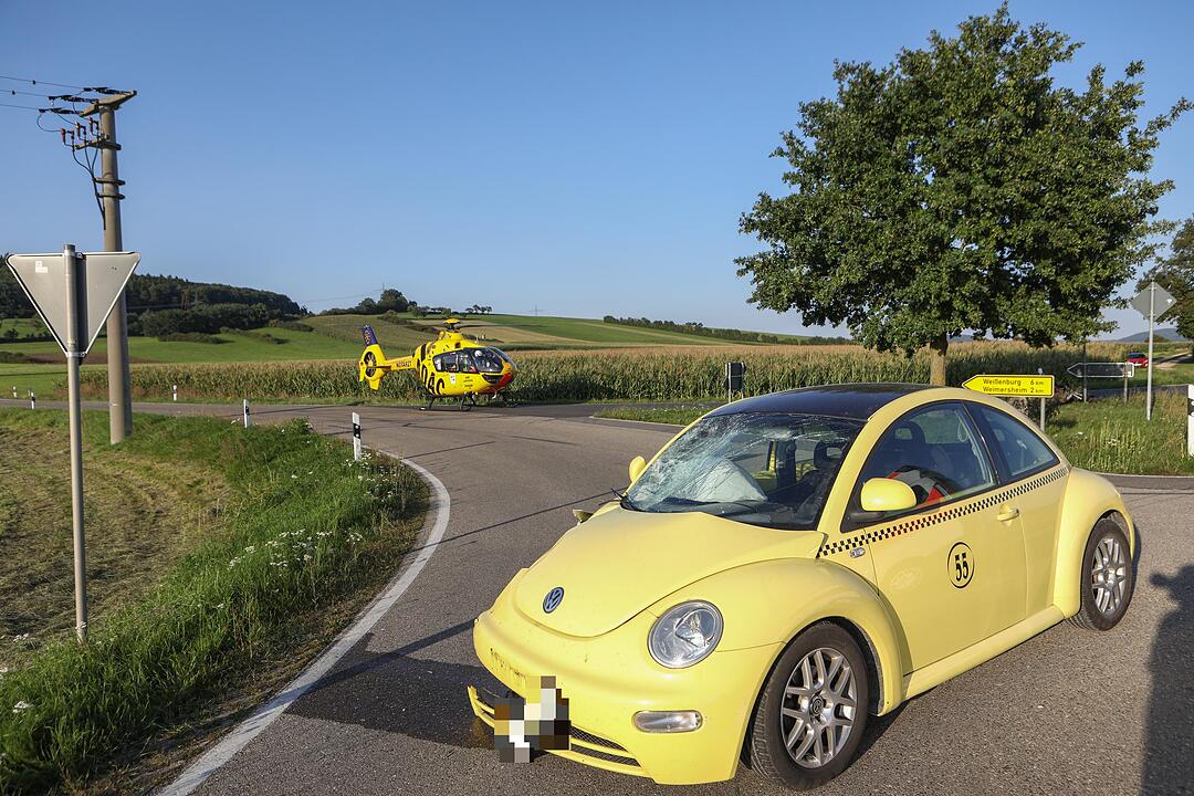 Unfall im Landkreis Weißenburg-Gunzenhausen: Biker übersieht Pkw