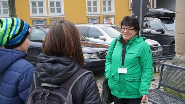 Christiane Kolbet erklärte die Stadtgeschichte. Tina Meier