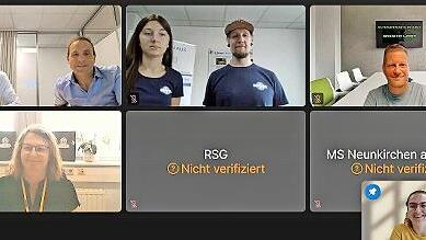 Eine Videoschaltung fand mit den Realschulen des Landkreises Forchheim statt.