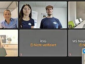 Eine Videoschaltung fand mit den Realschulen des Landkreises Forchheim statt.