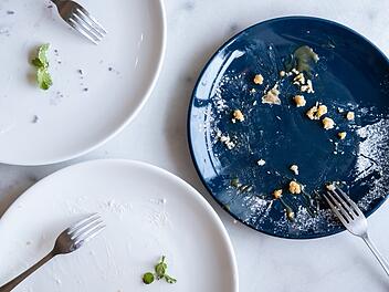 Resteverwertung: Leere Teller