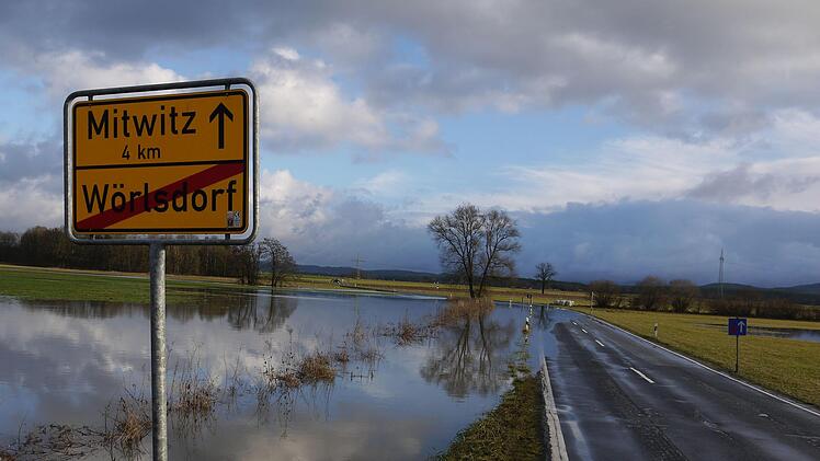 Hochwasser bei Wörlsdorf