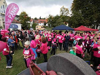 Im vergangenen Jahr nahmen mehr als 500 Frauen am Pinklauf teil. Foto: Archiv