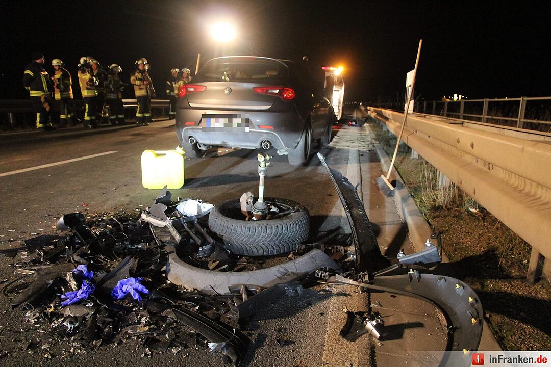 Sechs Verletzte nach Kollision auf der B470