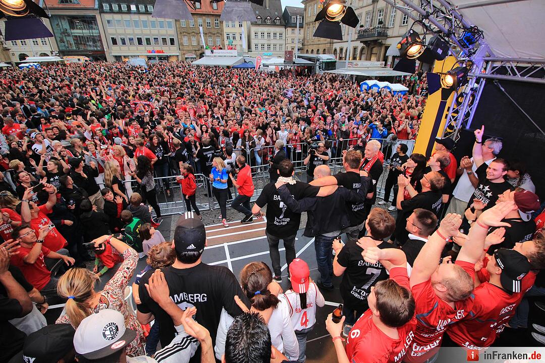 Meister-Party am Maxplatz
