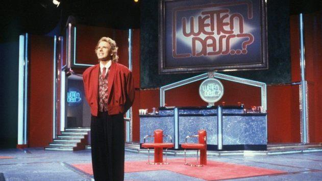Seine erste "Wetten dass, ...?"-Sendung: im September 1987 in der Hofer Freiheitshalle. Foto: Archiv