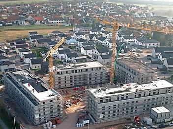 Die Baustelle von oben.