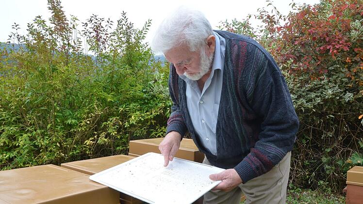 Der Einschubboden erleichtert die Milbenkontrolle.