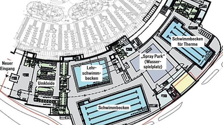 Der geplante Grundriss. Visualisierung:  Stadtwerke Bad Kissingen