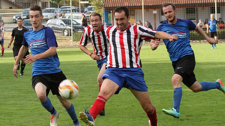 Der Lußberger Neuzugang Sven Bergmüller überzeugte mit zwei Treffern.  Fotos: Günther Geiling
