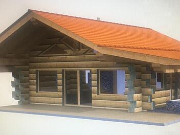 So hatten sich die beiden Investoren die Chalets in Holzbauweise vorgestellt. Grafik: privat