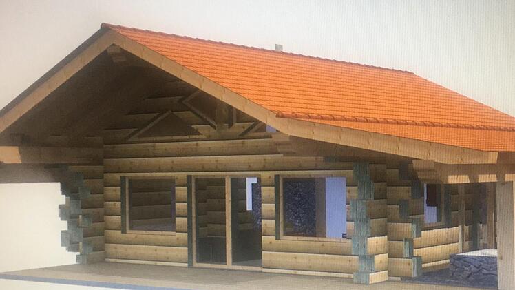 So hatten sich die beiden Investoren die Chalets in Holzbauweise vorgestellt. Grafik: privat