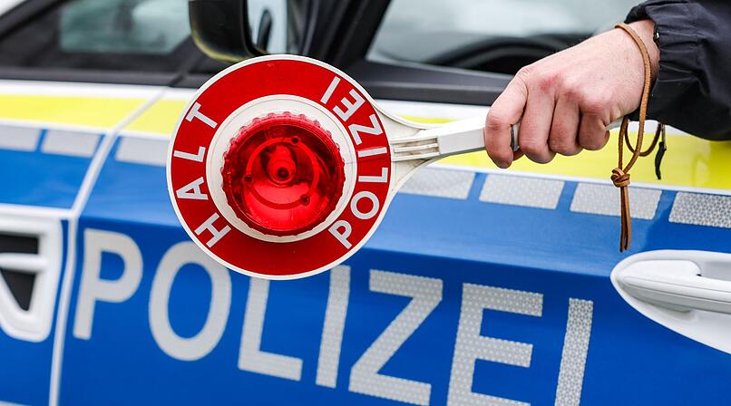 Polizeikontrolle in Bamberg-Gaustadt