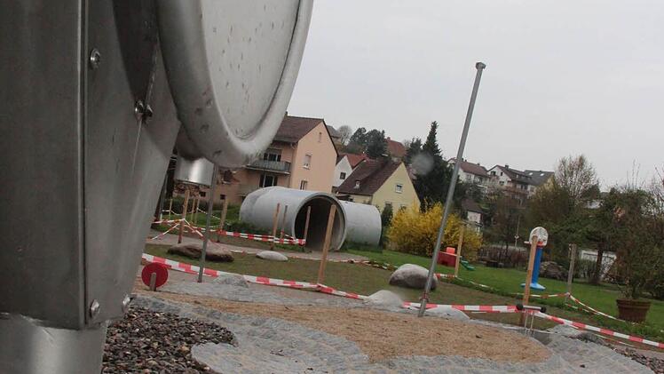 Der neue Wasser-Sand-Bereich.