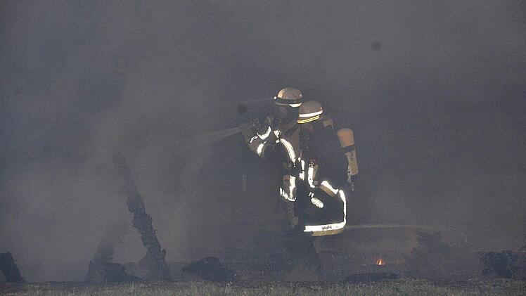 Feuer im Kloster Maria Bildhausen.  Foto: Hanns Friedrich