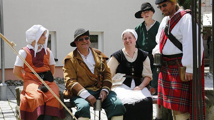Kronach feierte sich und seine Geschichte beim Historischen Stadtspektakel. Foto: Matthias Hoch