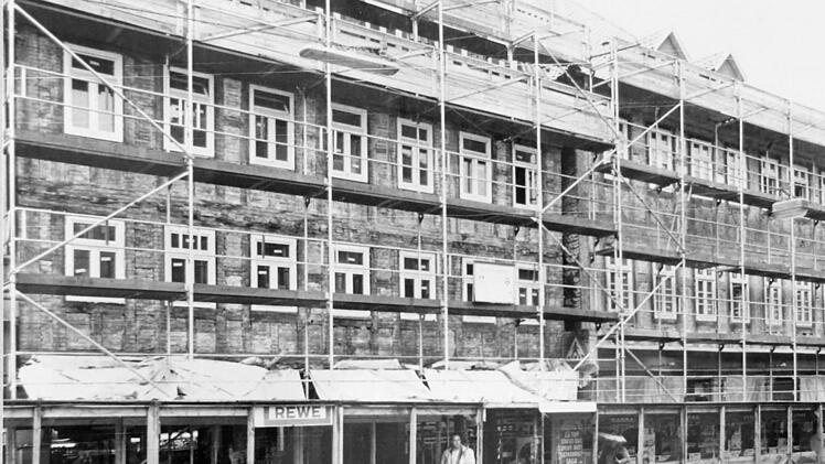 Bei einer Sanierung im Jahr 1982 wurden an diesen Häusern in der Ketschengasse die historischen Fachwerkelemente freigelegt.Foto: Archiv