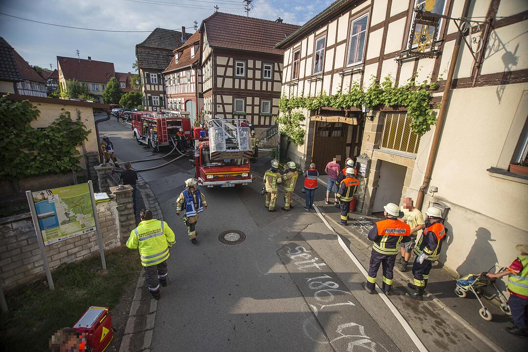 Brand in Unfinden (Haßberge)