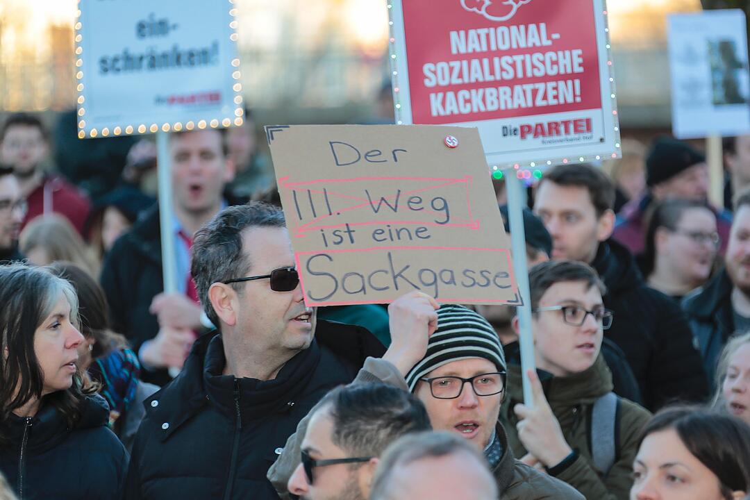 Fest der Demokratie, III. Weg und Anti-Nazi-Demonstrationen in Bamberg