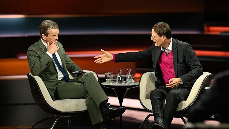 Für seine Argumentation erhielt Karl Lauterbach (rechts) bei Moderator Markus Lanz nur selten Zustimmung.