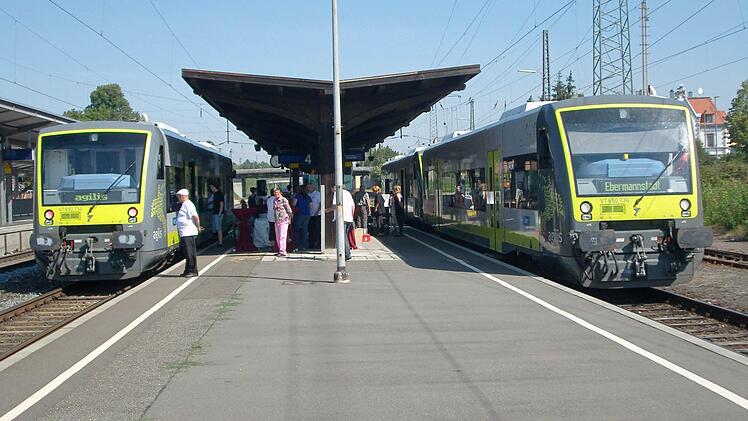 Seit 2011 fahren Züge der agilis-Verkehrsgesellschaft zwischen Forchheim und Ebermannstadt. Foto: Günther Klebes