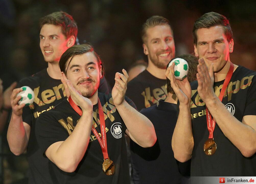 Handball-Nationalmannschaft - Feier Max-Schmeling-Halle