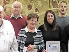 Ehrungen beim RSV Solidarität Lützelbuch (von links): Volker Fertsch, Axel Fink, Ulrich Rau, Sieglinde Heller, Bianca Paul, Torsten Scheler, Werner Scheler und Dietmar Wächter.  Foto: Martin Koch
