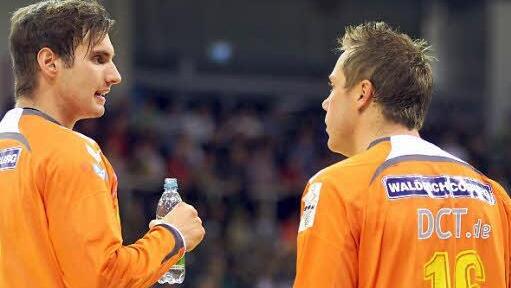 Die HSC-Keeper Havard Martinsen (rechts) und Oliver Krechel sind in sehr guter Form und werden auch im letzten Heimspiel 2012 für den nötigen Rückhalt sorgen.