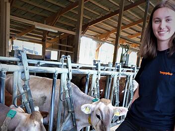 Sie hat sich für den Beruf der Landwirtin entschieden: Louisa Riedl.Werner  Reißaus
