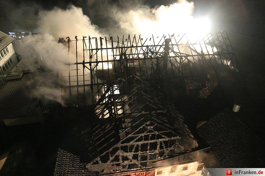 Scheunenbrand in Reundorf bei Lichtenfels