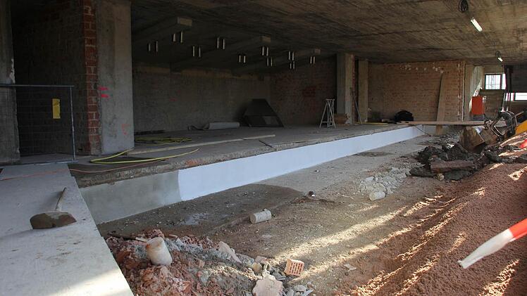 Der bisherige Eingangsbereich. Das Foyer wird künftig etwas vorgezogen. Foto: Marco Meißner