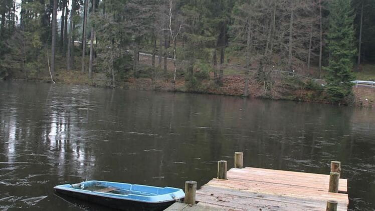 Den vorderen Teil des Bootssteges hat Dominik Mösch schon erneuert, doch auch der hintere Teil ist morsch und wird im Frühling repariert.