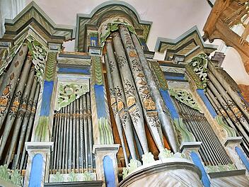 Die Orgel in der Kirche von Kleinbardorf ist grundlegend restauriert und ist eine prächtige Erscheinung. Fotos: Hanns Friedrich