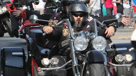 Der Motorrad-Korso zur Sternfahrt 2018. Foto: Barbara Herbst