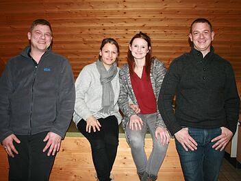 Das neue Führungsteam des Gefäller Kindergartenvereins: Vorsitzender Christoph Voll (von links), Schriftführerin Kristin Arnold, Vorsitzende Lisa Kriener und Steffen Wehner. Foto: Gabriele Sell