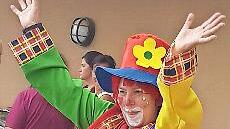 Ein Clown war zu Besuch.
