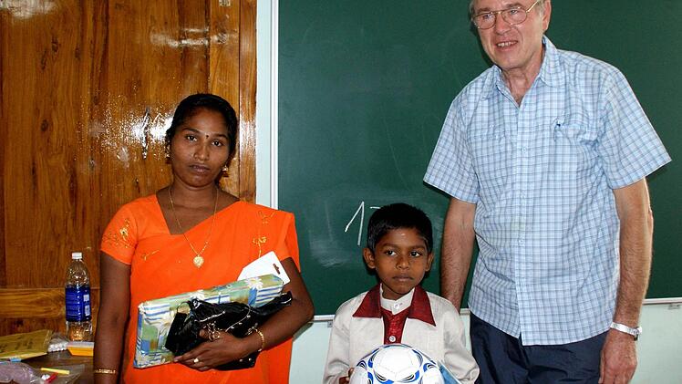 Friedrich Diller besuchte sein Patenkind Anand. Foto: privat