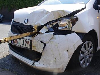 Unfall in Weißenbrunn. Foto: Marco Meißner