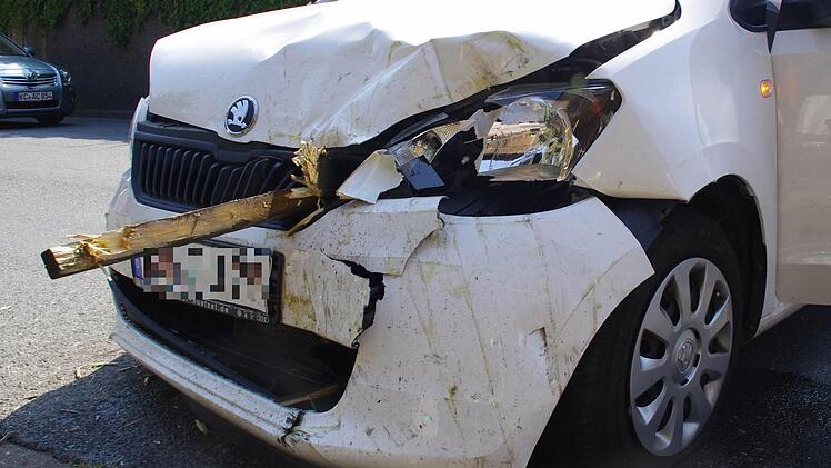 Unfall in Weißenbrunn. Foto: Marco Meißner