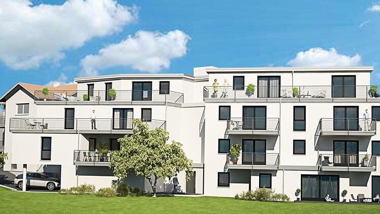 Einen fantastischen Blick über die gesamte Kurstadt bietet sich von der Pfalzstraße 19 + 21, wo die MSZ-Projektbau GmbH derzeit 13 schlüsselfertige Eigentumswohnungen errichtet.  Foto: PR